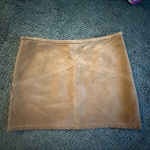 Vintage Suede Mini Skirt